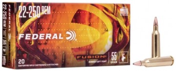 Federal Fusion .22-250 55grs SP