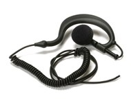 Zodiac ørehøyttaler med helbøyle for tilkobling til apparater / monofoner / mikrofoner med 3,5 mm. vinklet kontakt.